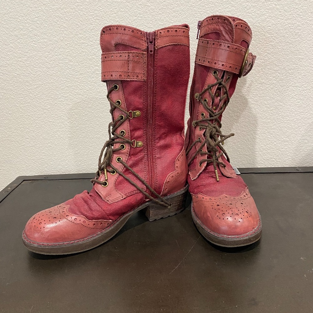 YOSUKE USA WINGTIP BOOTS SIZE 7.5